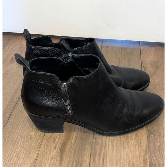 Vionic ecily Ankle Womens Black Leather Boots Size 10 - Picture 2 of 9